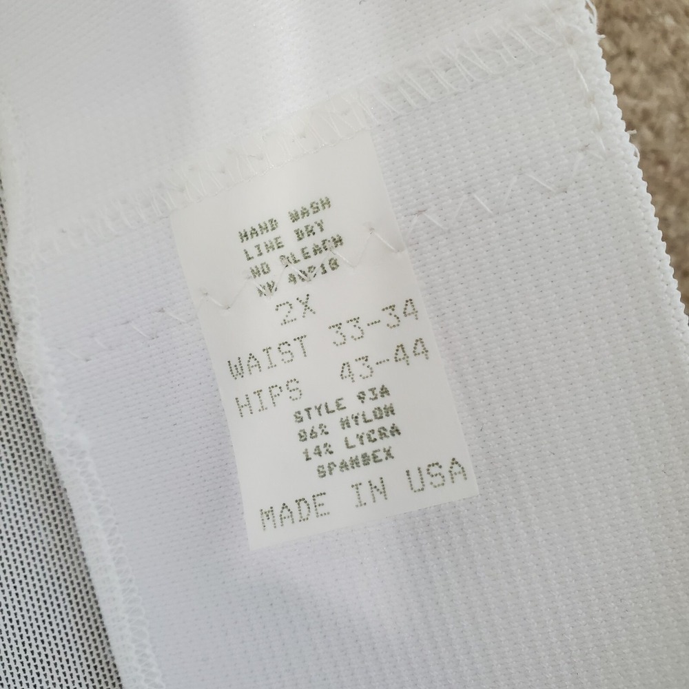 Empire Intimates 2X Girdle‎ Brief Panty White New Vintage Pinup Boudoir Rock - Picture 3 of 8